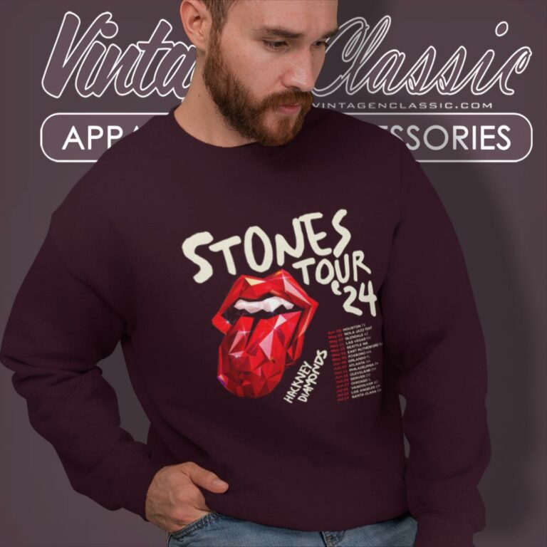 The Rolling Stones Shirt Hackney Diamonds Tour 2024 Sweatshirt The Rolling Stones Shirt Hackney Diamonds Tour 2024 Sweatshirt