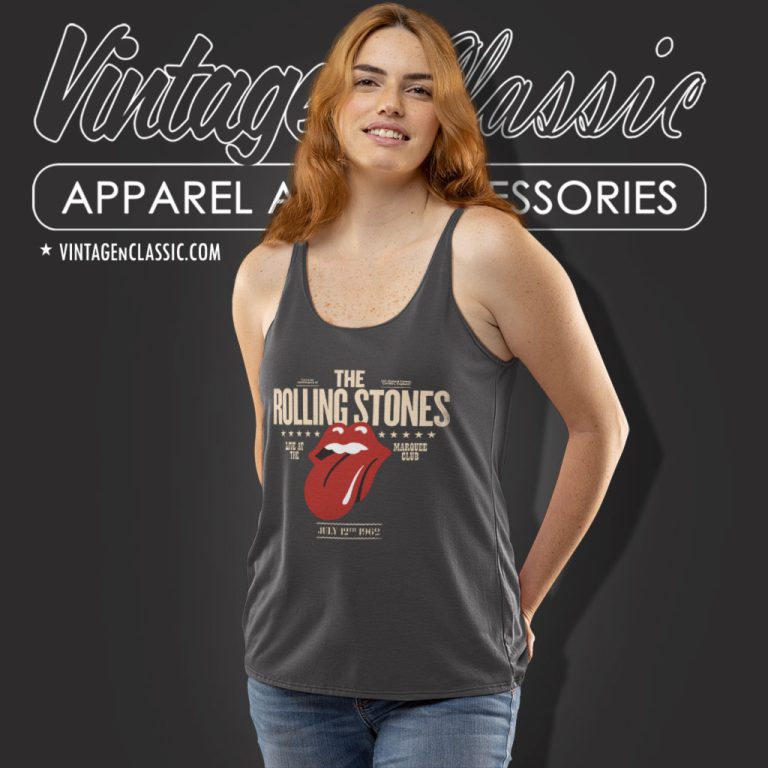 The Rolling Stones Shirt Marquee Live Tank Top Racerback The Rolling Stones Shirt Marquee Live Tank Top Racerback