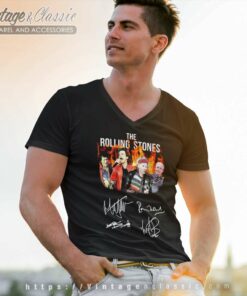 The Rolling Stones Signature V Neck TShirt
