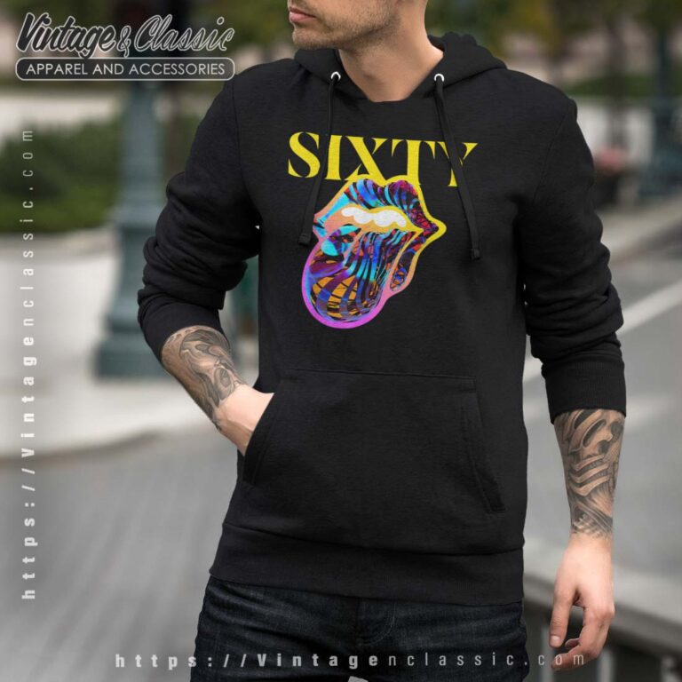 The Rolling Stones Sixty Tongue Men Hoodie The Rolling Stones Sixty Tongue Men Hoodie