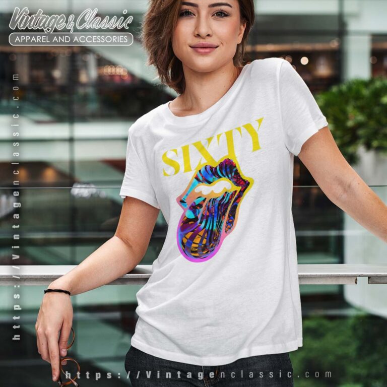The Rolling Stones Sixty Tongue Shirt The Rolling Stones Sixty Tongue Shirt