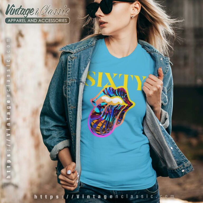 The Rolling Stones Sixty Tongue Vneck The Rolling Stones Sixty Tongue Vneck