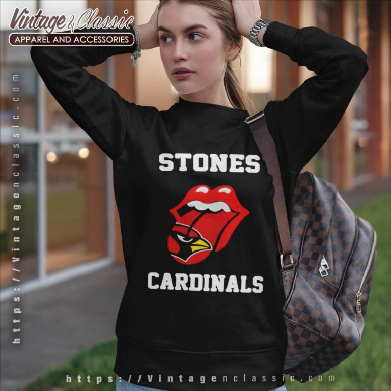 The Rolling Stones St Louis Cardinals Lips Sweatshirt The Rolling Stones St Louis Cardinals Lips Sweatshirt