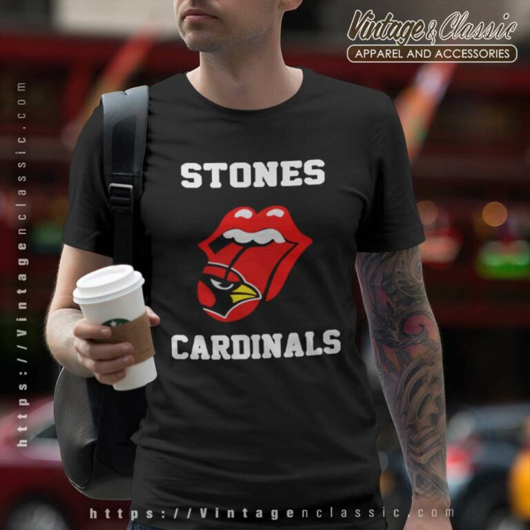 The Rolling Stones St Louis Cardinals Lips T Shirt The Rolling Stones St Louis Cardinals Lips T Shirt