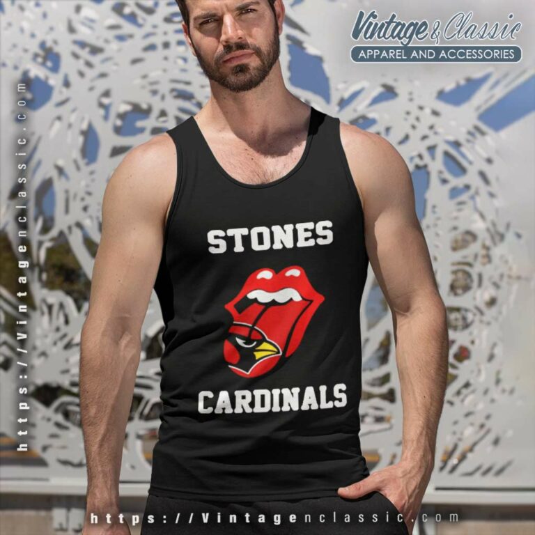 The Rolling Stones St Louis Cardinals Lips Tank Top Racerback The Rolling Stones St Louis Cardinals Lips Tank Top Racerback