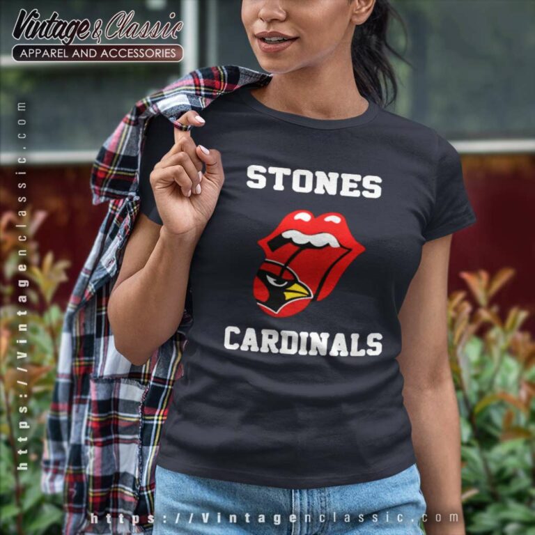 The Rolling Stones St Louis Cardinals Lips Women TShirt The Rolling Stones St Louis Cardinals Lips Women TShirt