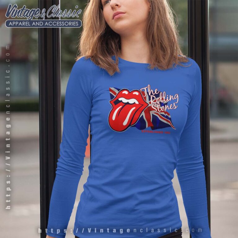 The Rolling Stones Stones UK Flag Premium Longsleeves The Rolling Stones Stones UK Flag Premium Longsleeves