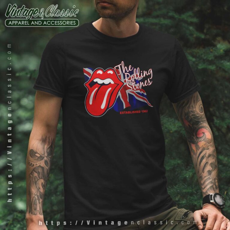 The Rolling Stones Stones UK Flag Premium Shirt The Rolling Stones Stones UK Flag Premium Shirt