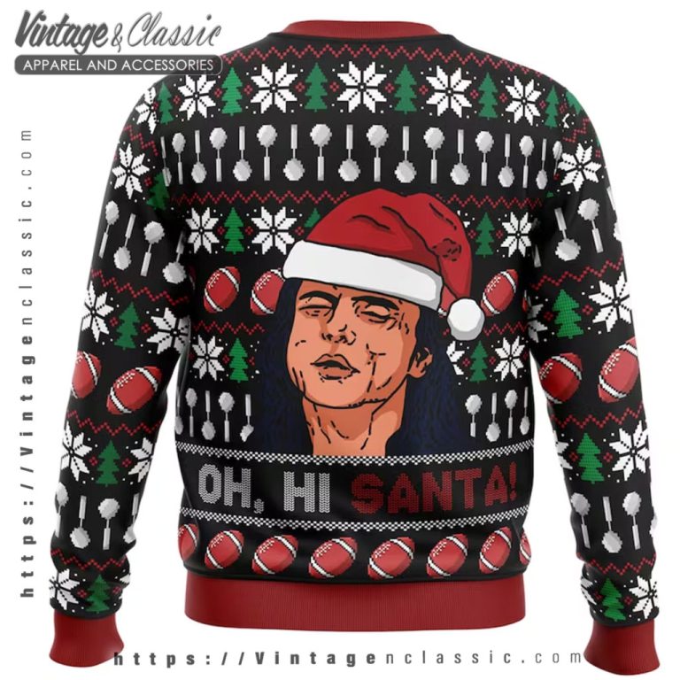 The Room Johnny Santa Ugly Christmas Sweater back Ugly Sweater The Room Johnny Santa Ugly Christmas Sweater back Ugly Sweater