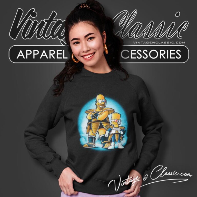The Saiyans Simpson Parody Dragon Ball Sweatshirt The Saiyans Simpson Parody Dragon Ball Sweatshirt