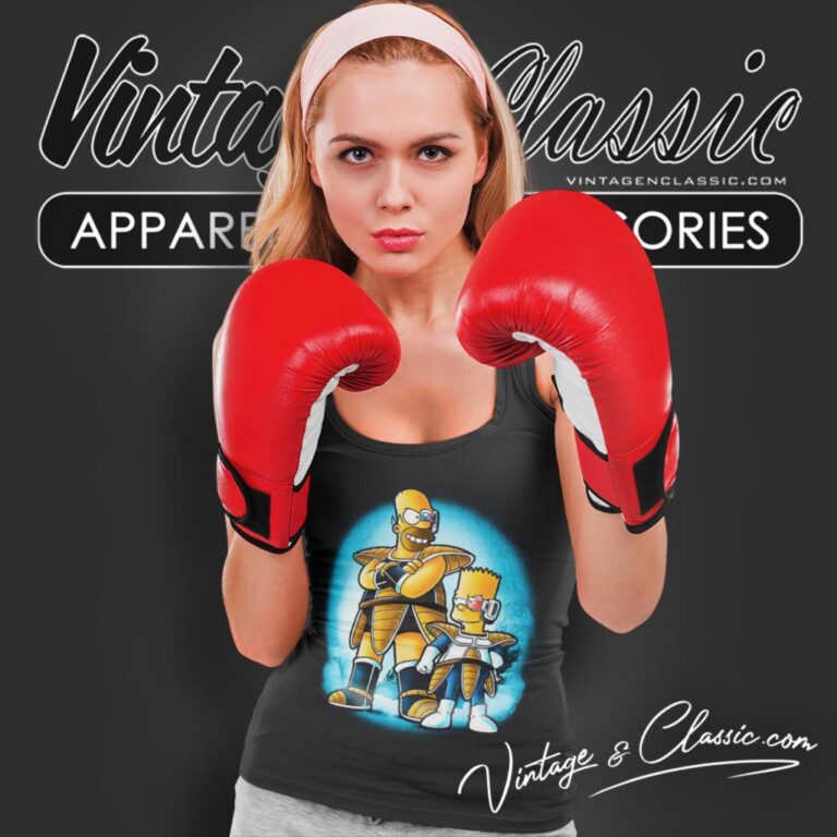 The Saiyans Simpson Parody Dragon Ball Tank Top Racerback The Saiyans Simpson Parody Dragon Ball Tank Top Racerback