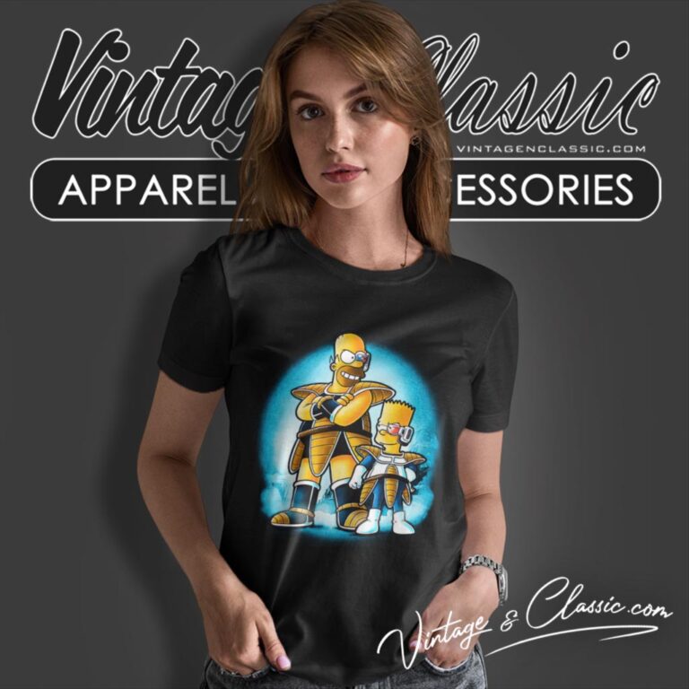 The Saiyans Simpson Parody Dragon Ball Women T Shirt The Saiyans Simpson Parody Dragon Ball Women T Shirt