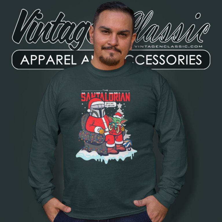 The Santalorian Star Wars Christmas Long Sleeve Tee The Santalorian Star Wars Christmas Long Sleeve Tee