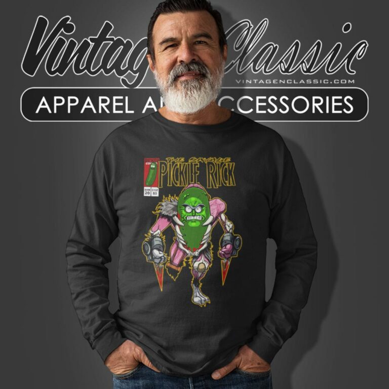 The Savage Pickle Rick And Morty Long Sleeve Tee The Savage Pickle Rick And Morty Long Sleeve Tee