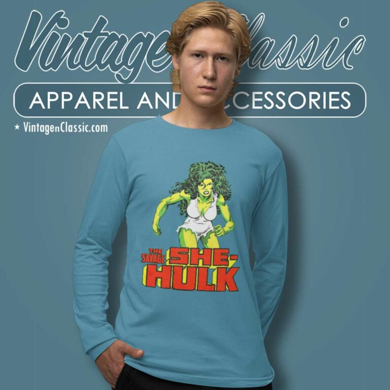 The Savage She Hulk Marvel Long Sleeve Tee The Savage She Hulk Marvel Long Sleeve Tee