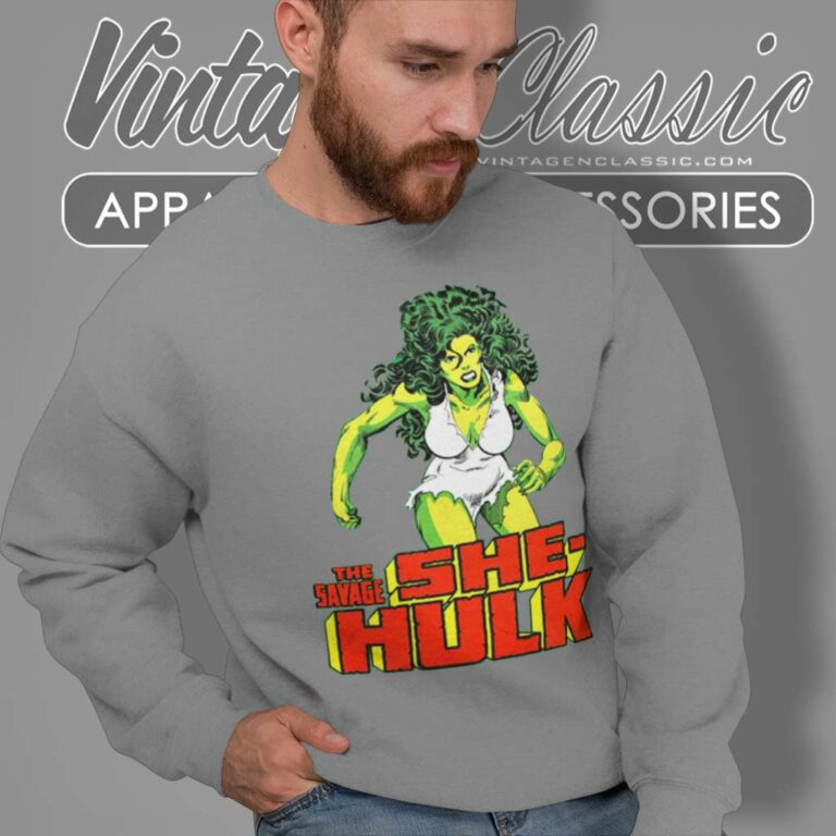 The Savage She Hulk Marvel Sweatshirt The Savage She Hulk Marvel Sweatshirt