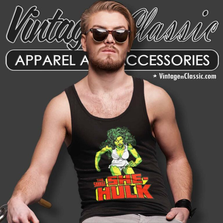 The Savage She Hulk Marvel Tank Top Racerback The Savage She Hulk Marvel Tank Top Racerback