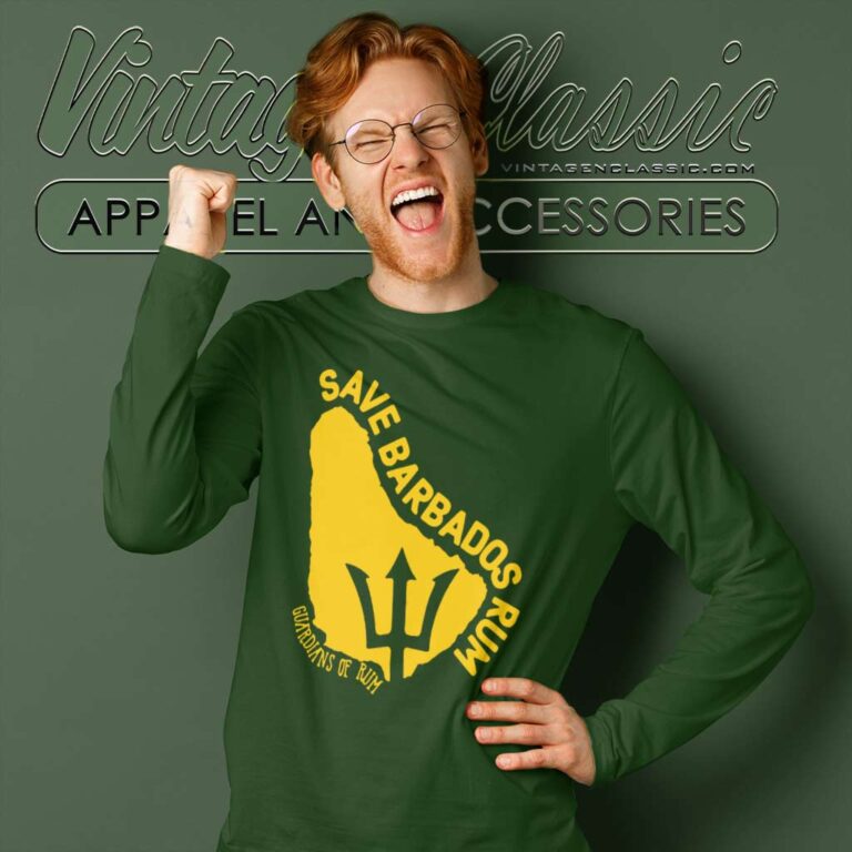 The Save Barbados Rum Long Sleeve Tee The Save Barbados Rum Long Sleeve Tee