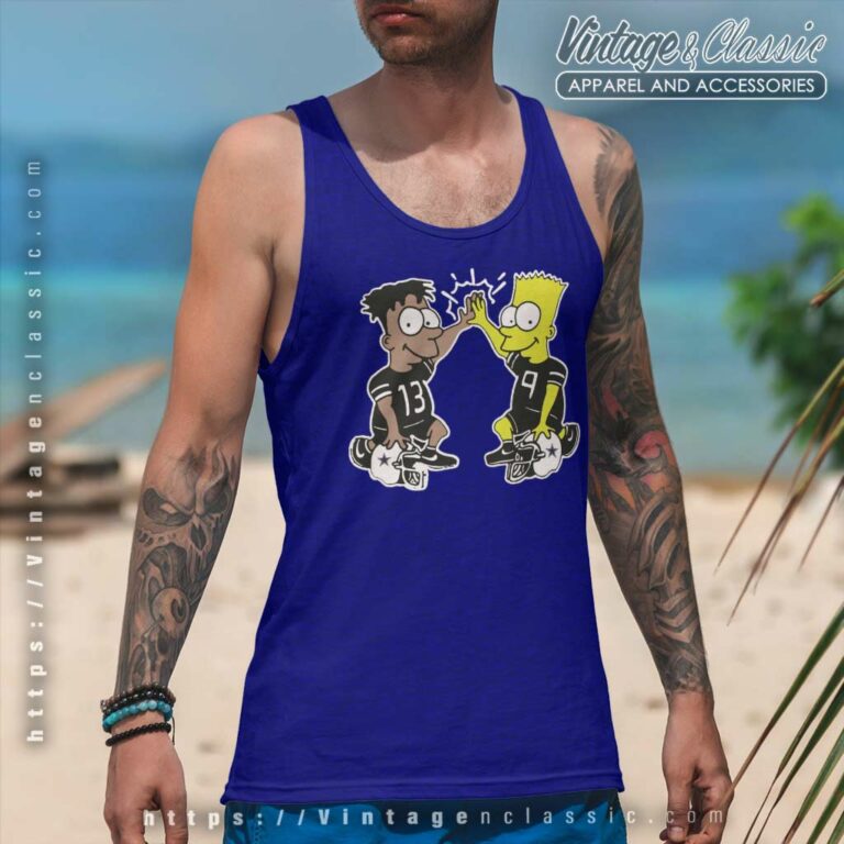 The Simpson Dallas Cowboys Tank Top Racerback The Simpson Dallas Cowboys Tank Top Racerback
