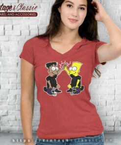 The Simpson New York Giants V Neck TShirt
