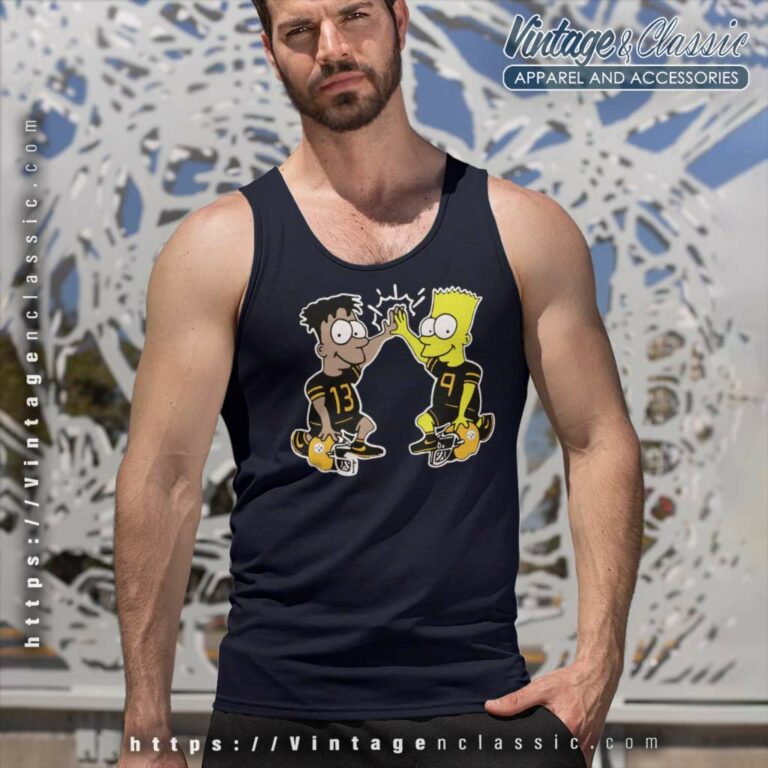 The Simpson Pittsburgh Steelers Tank Top Racerback The Simpson Pittsburgh Steelers Tank Top Racerback
