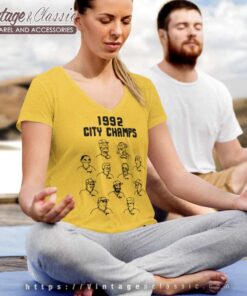 The Simpsons 1992 City Champs V Neck TShirt