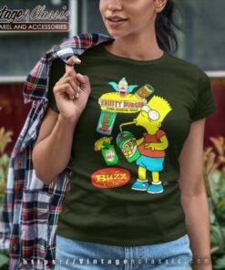 The Simpsons Bart Krusty Burger Buzz Cola Women TShirt