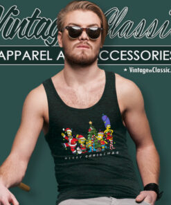 The Simpsons Christmas Lights Merry Xmas Tank Top Racerback