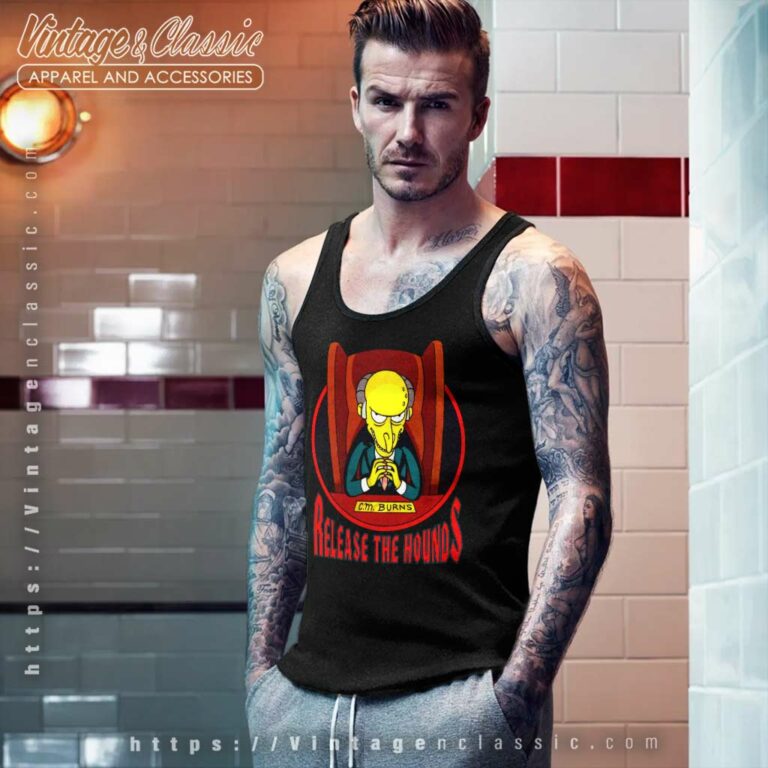 The Simpsons Cm Burns Release The Hounds Tank Top Racerback The Simpsons Cm Burns Release The Hounds Tank Top Racerback