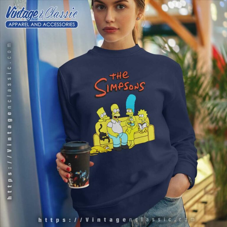 The Simpsons Couch Fam Photo Sweatshirt The Simpsons Couch Fam Photo Sweatshirt