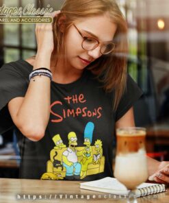 The Simpsons Couch Fam Photo Women TShirt
