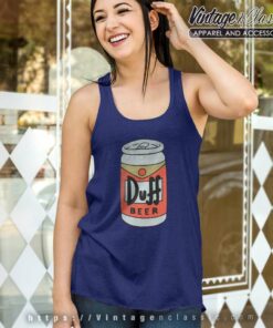 The Simpsons Duff Beer Tank Top Racerback