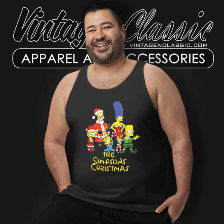 The Simpsons Family Christmas Tank Top Racerback The Simpsons Family Christmas Tank Top Racerback