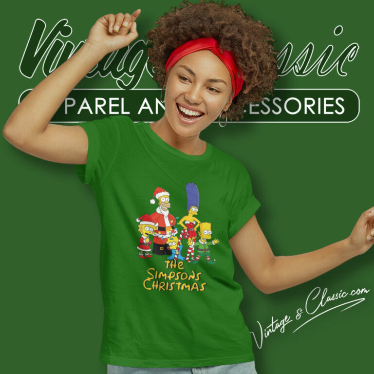 The Simpsons Family Christmas Women T Shirt The Simpsons Family Christmas Women T Shirt