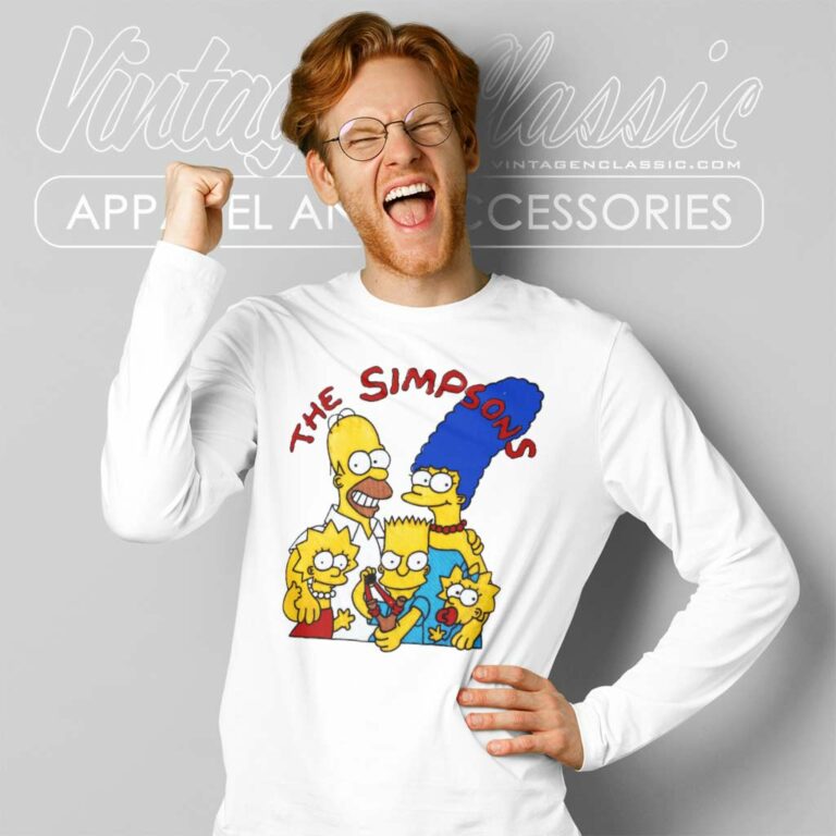 The Simpsons Family Portrait Long Sleeve Tee The Simpsons Family Portrait Long Sleeve Tee