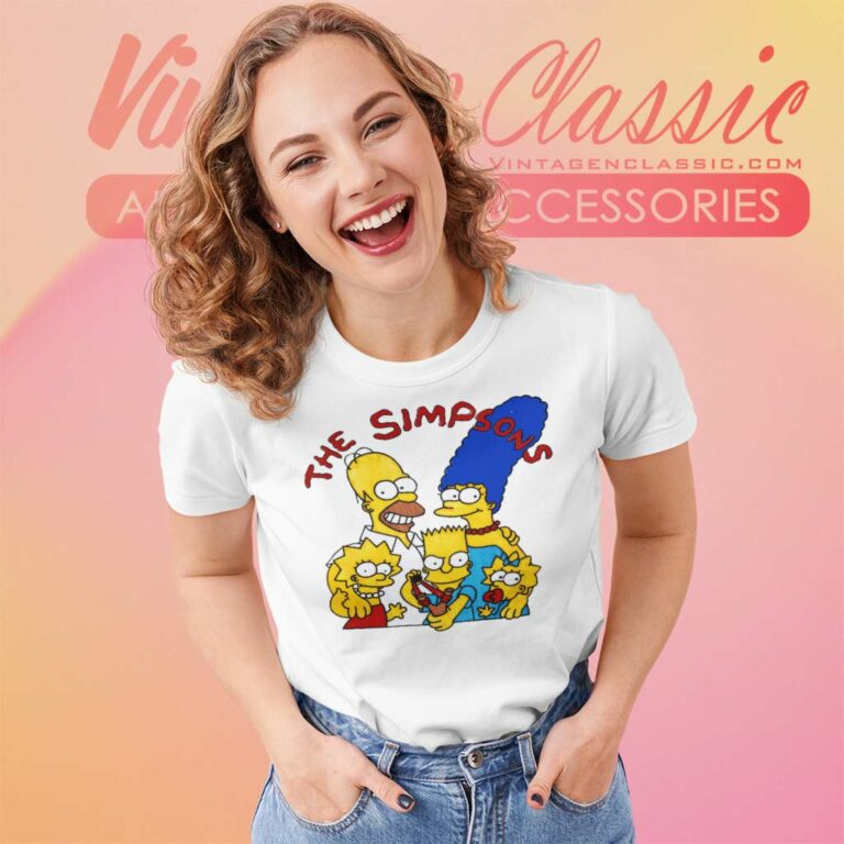 The Simpsons Family Portrait Women TShirt The Simpsons Family Portrait Women TShirt