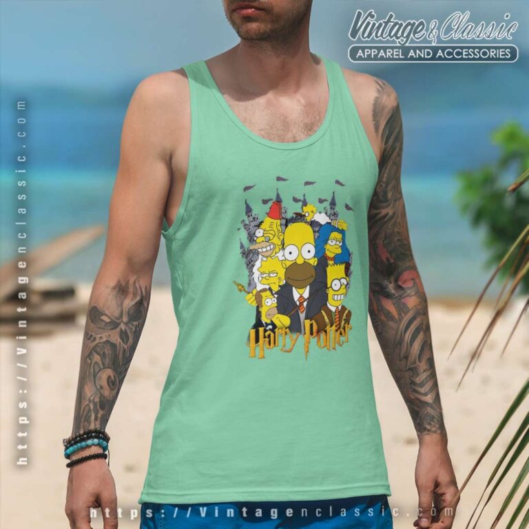 The Simpsons Harry Potter Tank Top Racerback The Simpsons Harry Potter Tank Top Racerback