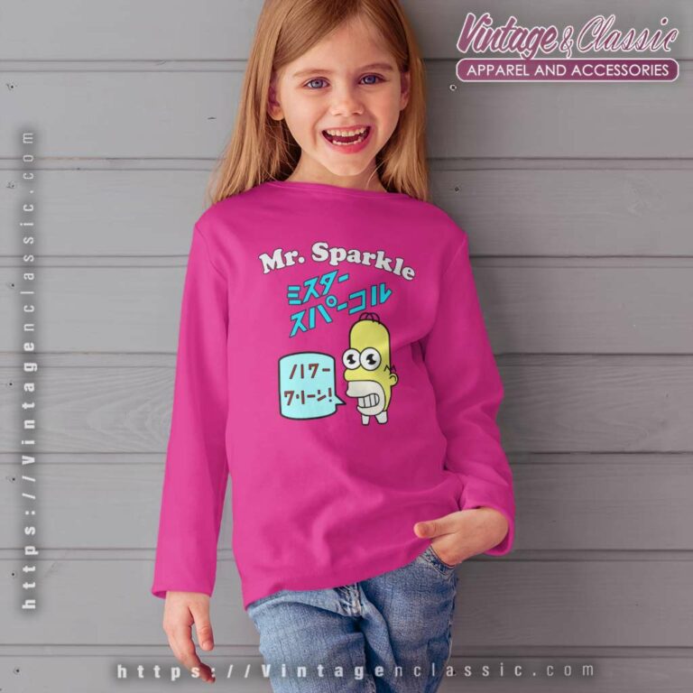 The Simpsons Homer Mr Sparkle Kid Long Sleeve The Simpsons Homer Mr Sparkle Kid Long Sleeve