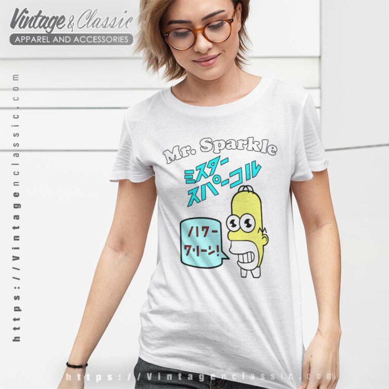 The Simpsons Homer Mr Sparkle Women TShirt The Simpsons Homer Mr Sparkle Women TShirt