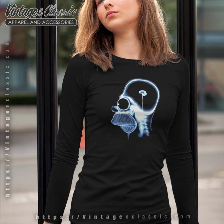 The Simpsons Homer Simpson Xray Long Sleeve Tee The Simpsons Homer Simpson Xray Long Sleeve Tee
