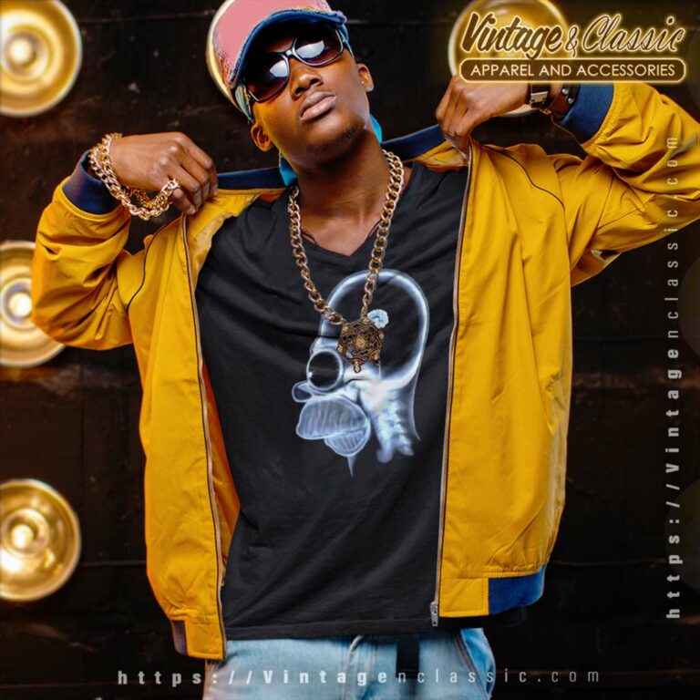 The Simpsons Homer Simpson Xray V Neck TShirt The Simpsons Homer Simpson Xray V Neck TShirt