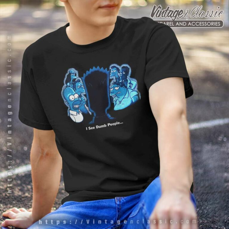 The Simpsons I See Dumb People Vintage T Shirt The Simpsons I See Dumb People Vintage T Shirt