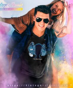 The Simpsons I See Dumb People Vintage V Neck TShirt