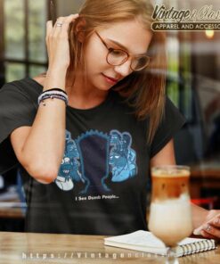 The Simpsons I See Dumb People Vintage Women TShirt