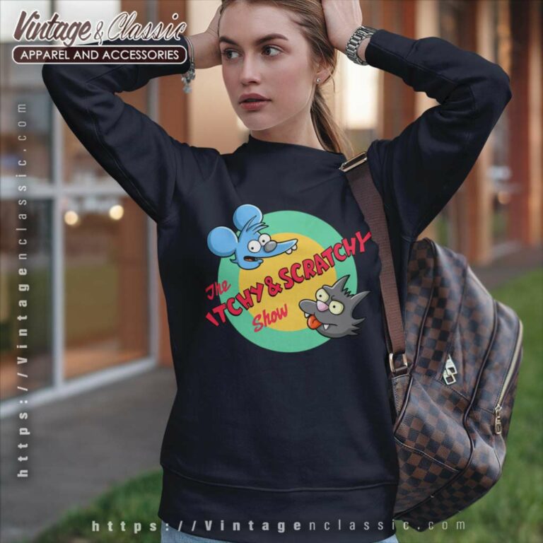 The Simpsons Itchy And Scratchy Show Sweatshirt The Simpsons Itchy And Scratchy Show Sweatshirt