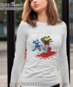 The Simpsons Itchy Scratchy Long Sleeve Tee