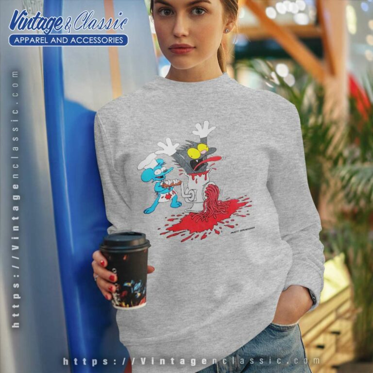 The Simpsons Itchy Scratchy Sweatshirt The Simpsons Itchy Scratchy Sweatshirt