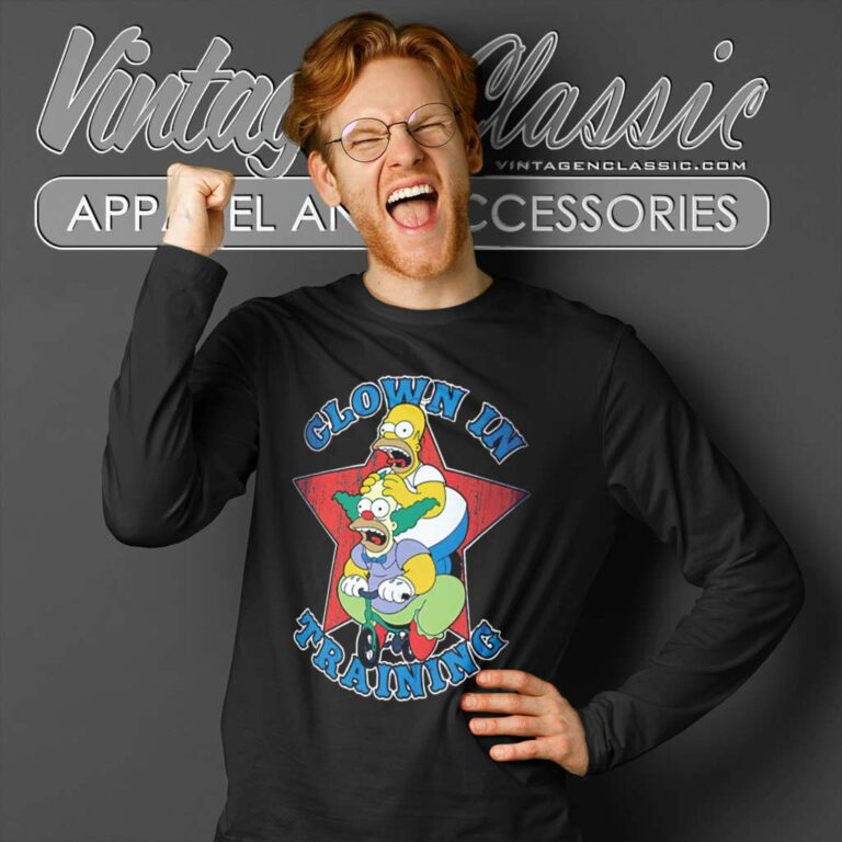 The Simpsons Krusty The Clown Long Sleeve Tee The Simpsons Krusty The Clown Long Sleeve Tee