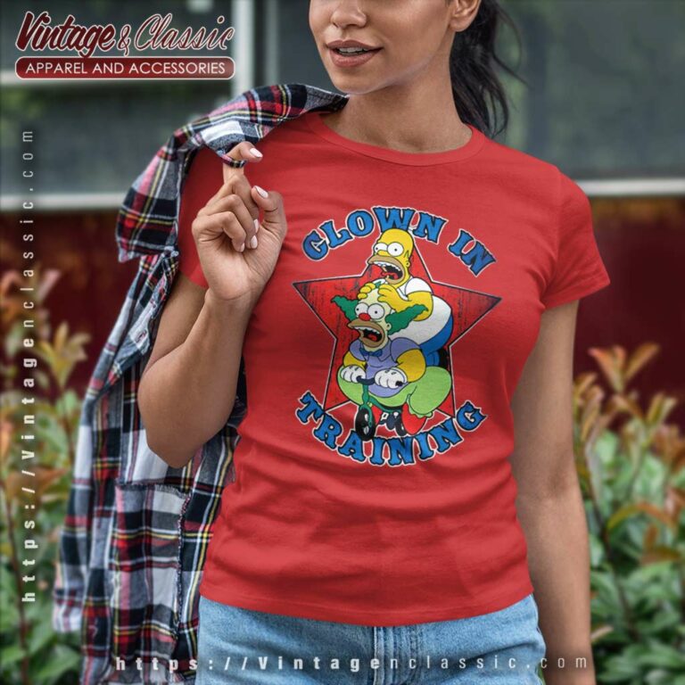 The Simpsons Krusty The Clown Women TShirt The Simpsons Krusty The Clown Women TShirt