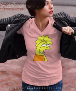 The Simpsons Lisa Loser V Neck TShirt